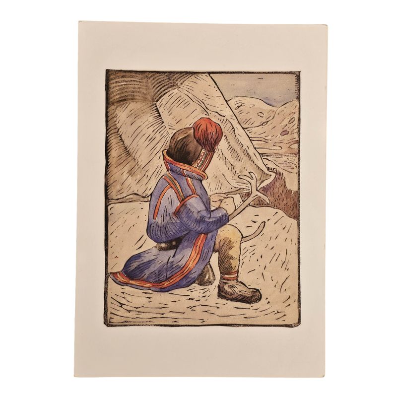 En Liten Nomade John Savio Kunstkort A5