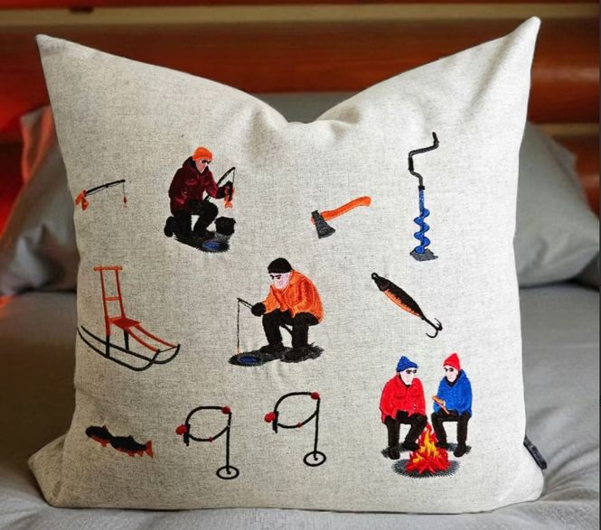 Hovedbilde Vinterfiske Putetrekk 50x50 cm